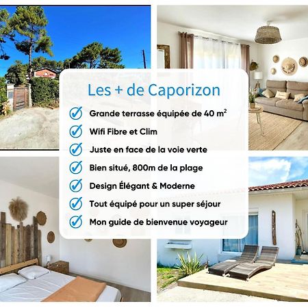 Caporizon-Villa Courant-Terrasse-Proche Plage 미미장플라즈 외부 사진
